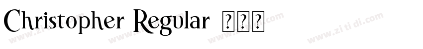 Christopher Regular字体转换